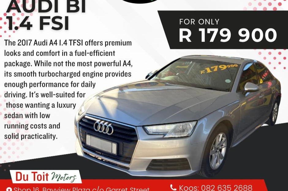 2017 Audi A4 TFSi B9 S tronic (110kw)